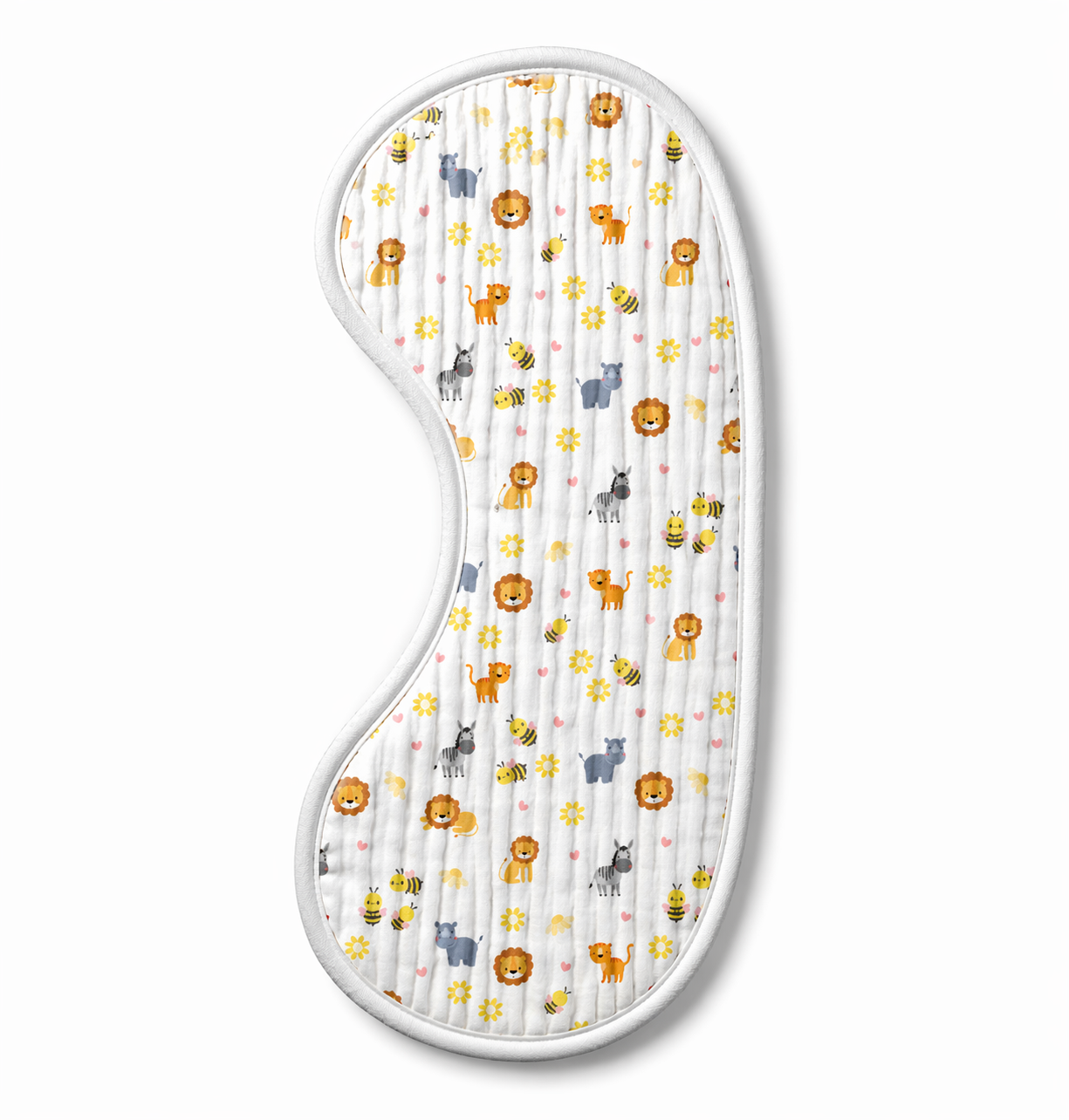 Jungle Muslin Burp Cloth – Set of 3 | Ultra-Soft & Absorbent