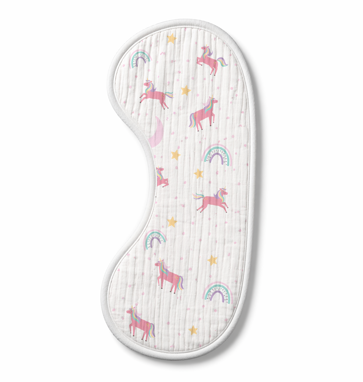 Unicorn Muslin Burp Cloth – Set of 3 | Ultra-Soft & Absorbent