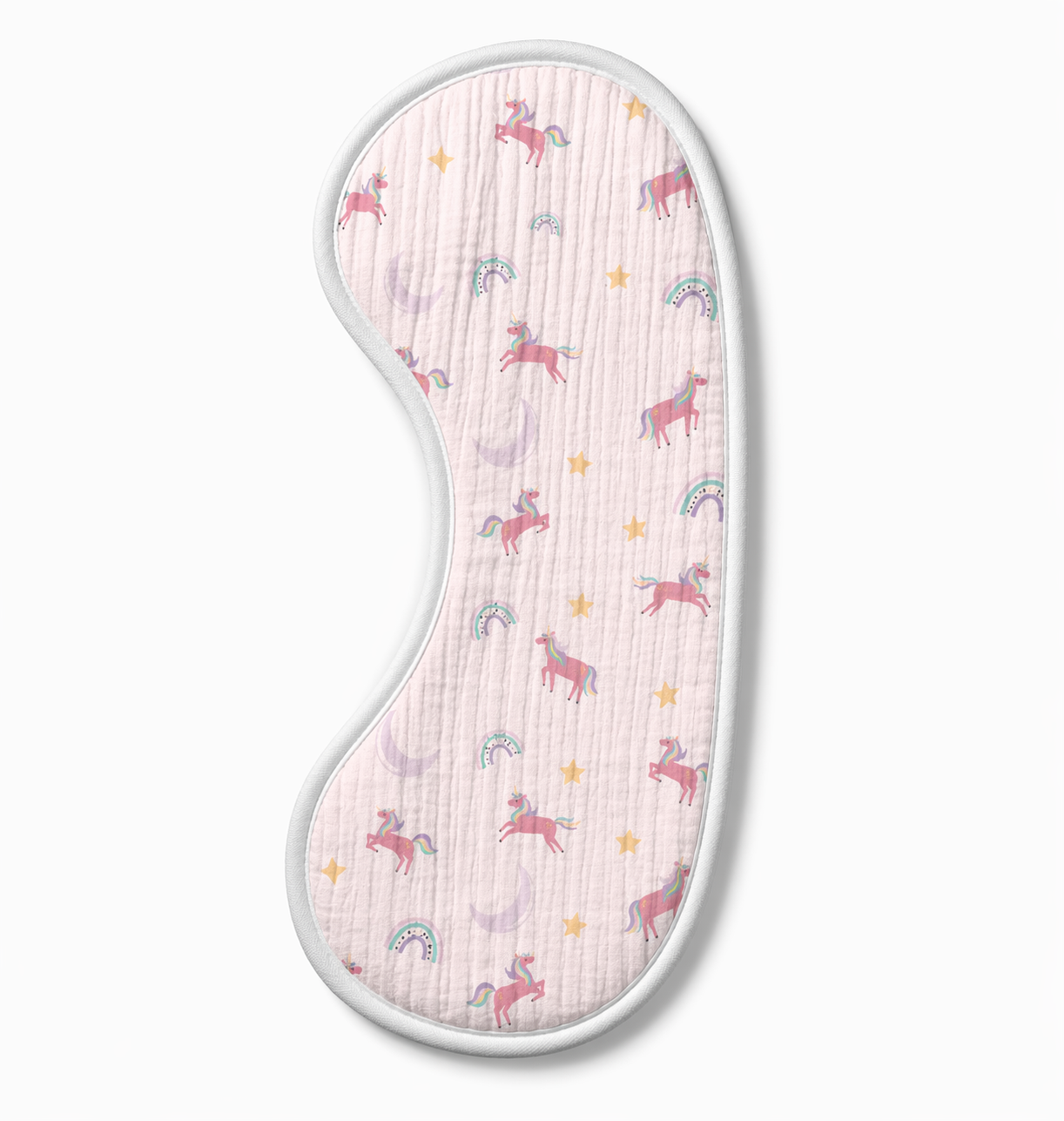 Unicorn Muslin Burp Cloth – Set of 3 | Ultra-Soft & Absorbent