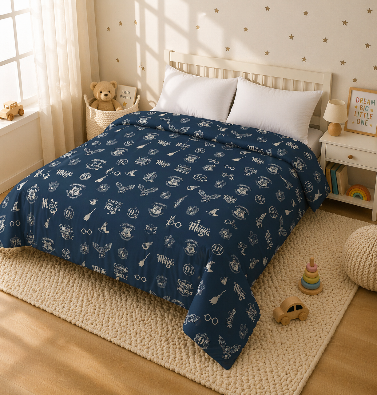 Harry Potter Reversible Kids Double Quilt