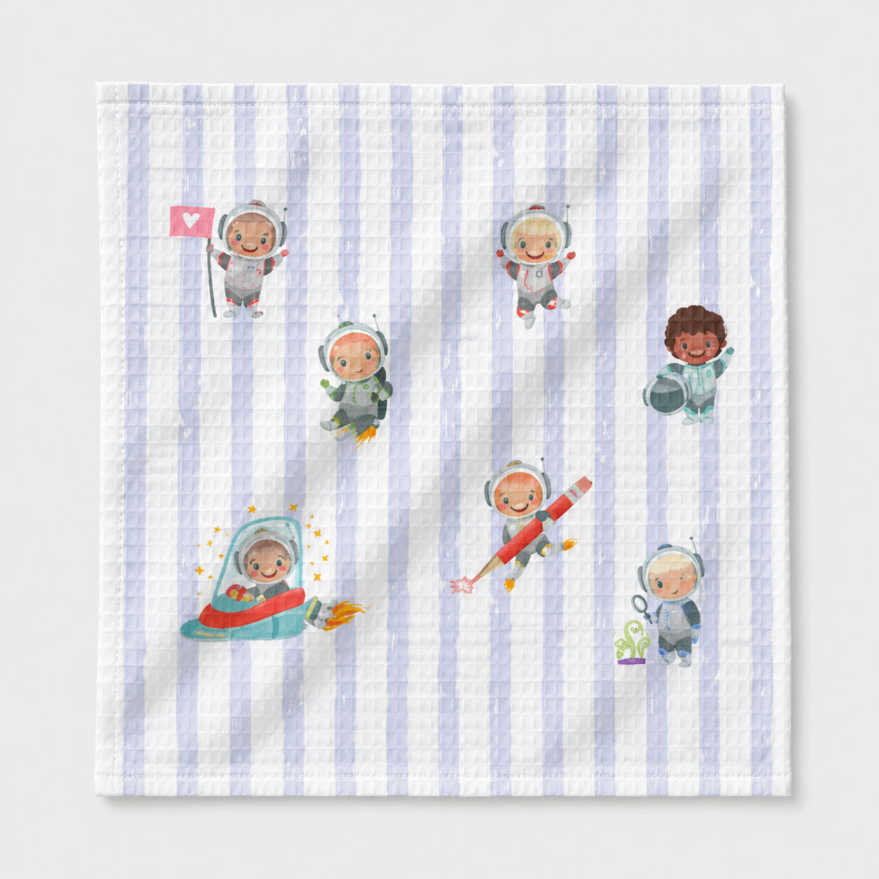 Space Waffle Cotton Hankies – Set of 3
