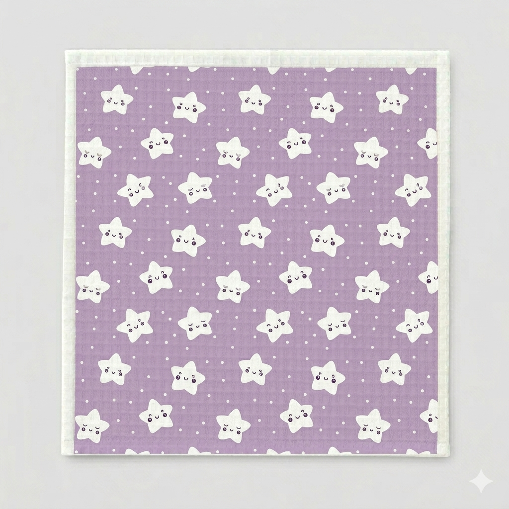 Magical Unicorn Waffle Cotton Hankies – Set of 3