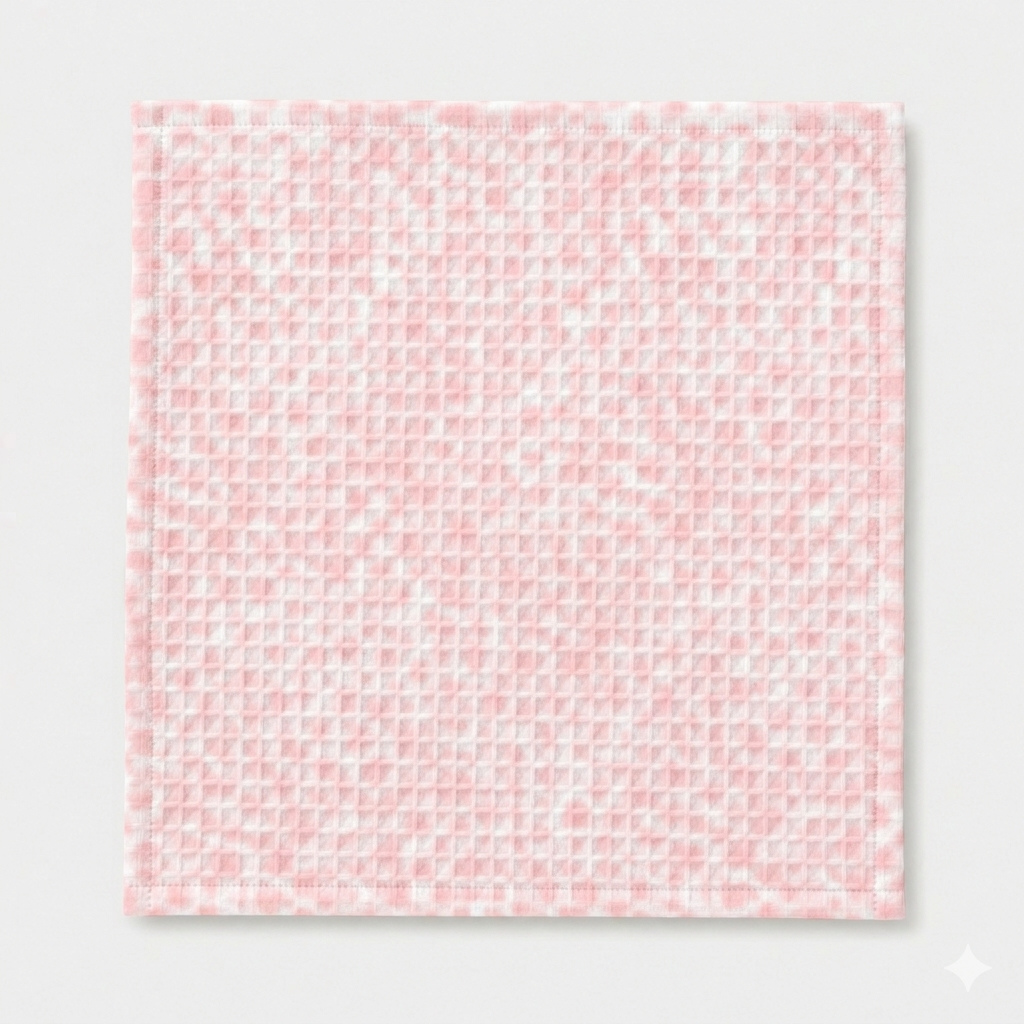 Flamingo Waffle Cotton Hankies – Set of 3