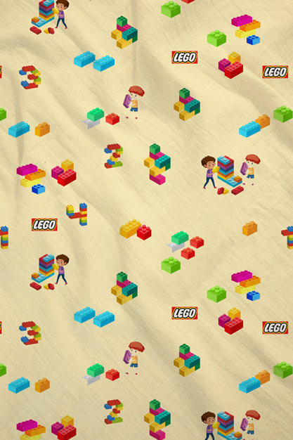 Lego 100% Cotton Double Bedsheet