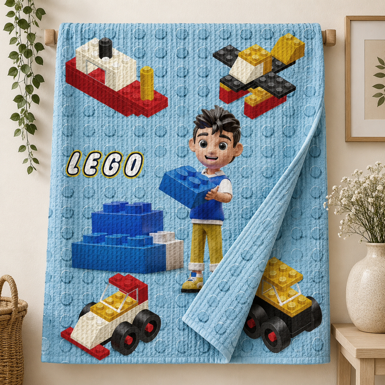 Lego Waffle Bath Towel – 100% Cotton