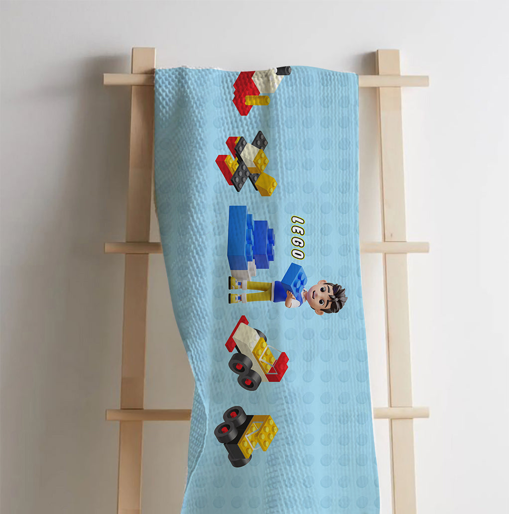 Lego Waffle Bath Towel – 100% Cotton