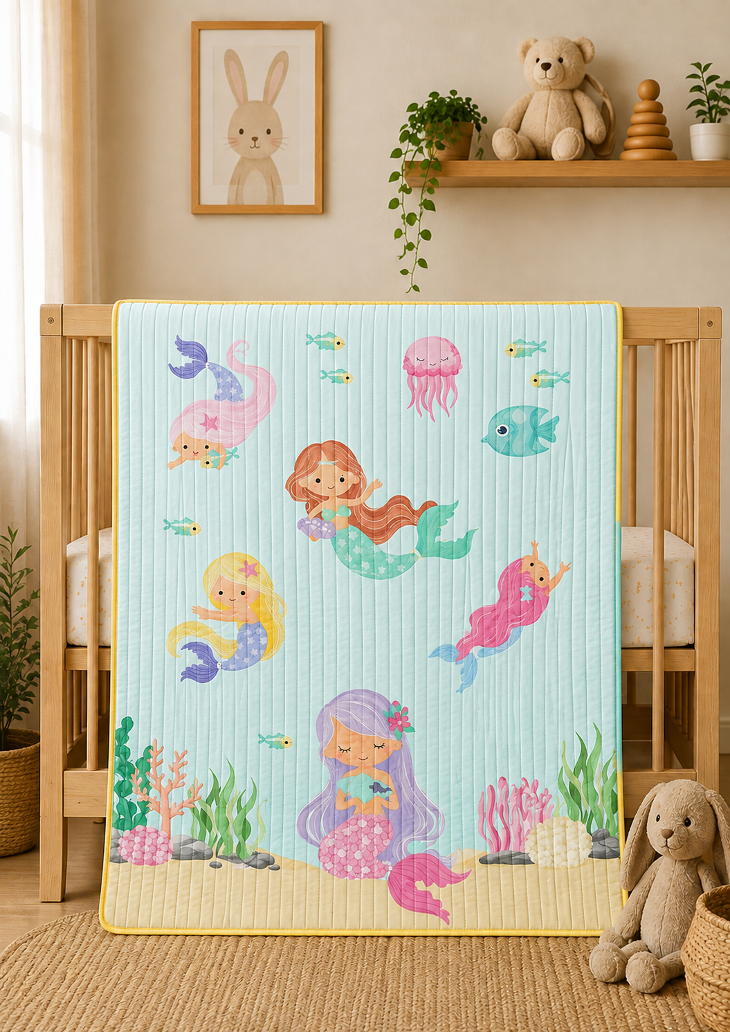 Mermaid Baby Quilt