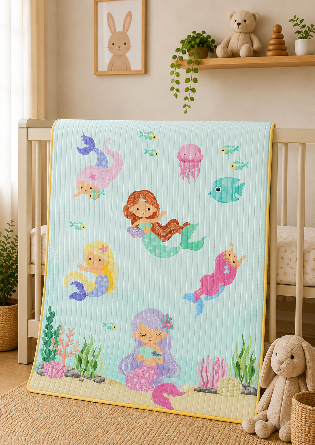 Mermaid Baby Quilt