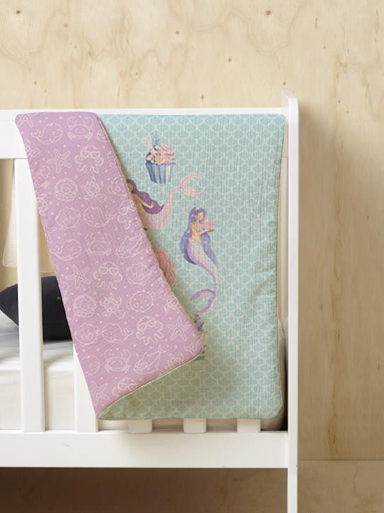 Mermaid Reversible Baby Quilt