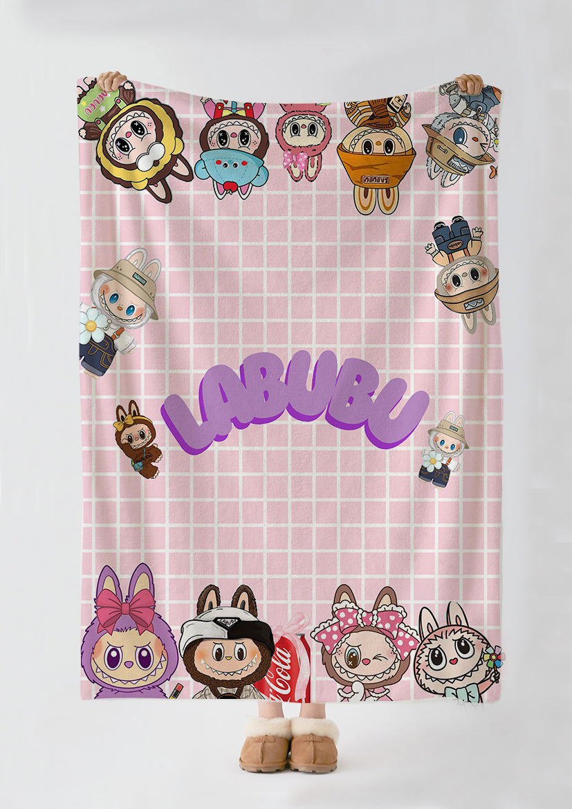 Labubu Reversible Kids Single Quilt