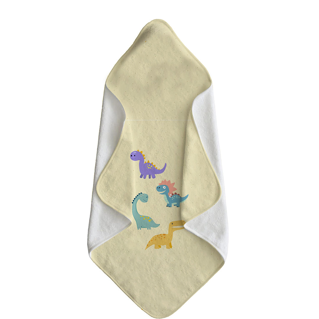 Stomping Dino Waffle Hooded Towel – 100% Cotton