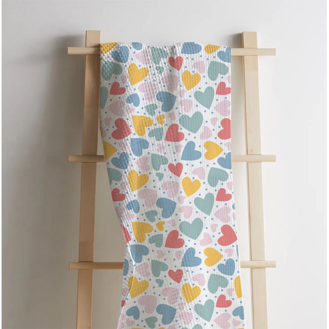 Mermaid Waffle Bath Towel – 100% Cotton