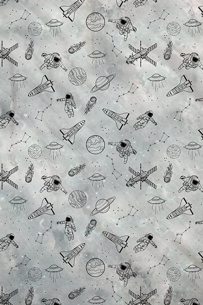 Astronaut 100% Cotton Single Bedsheet – 300 TC