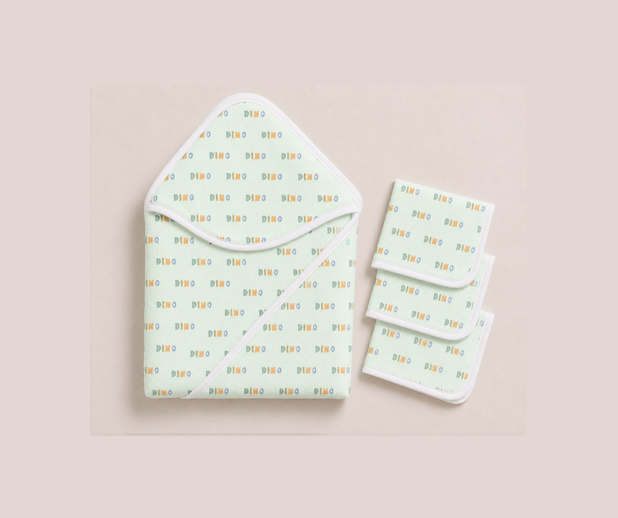 NEWBORN BATHING SET - STOMPING DINO
