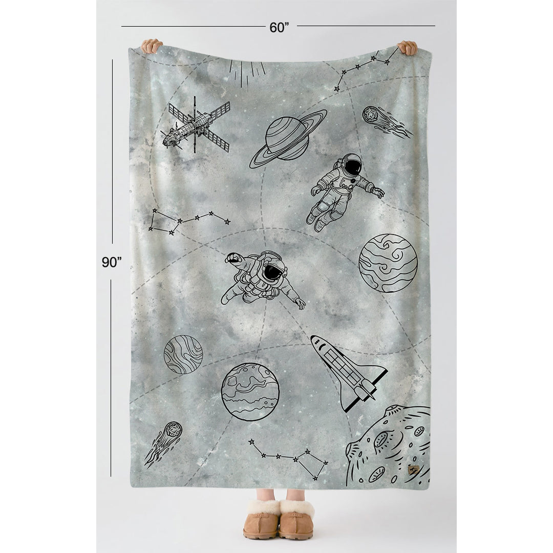 Astronauts Kids Single Quilt