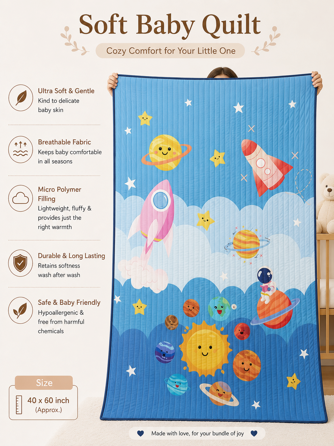 Space Baby Quilt