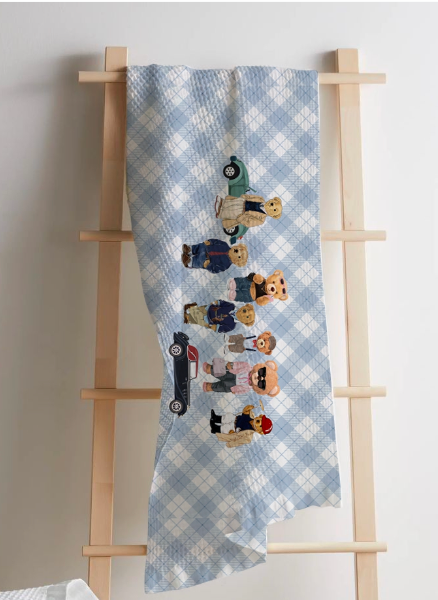 Polar Bear Waffle Bath Towel – 100% Cotton