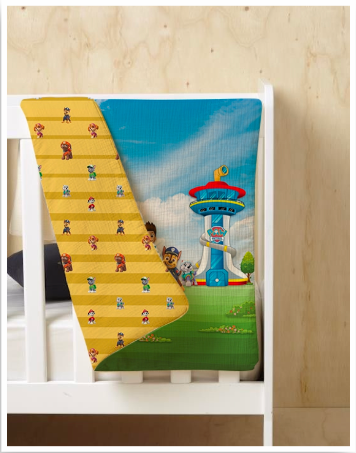 Paw Patrol Reversible Kids Single Quilt