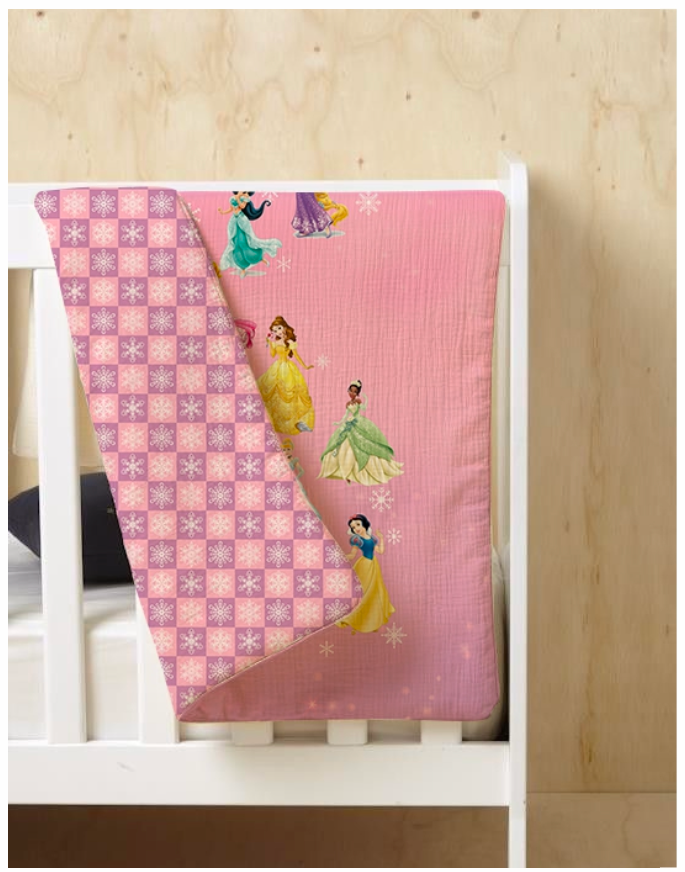 Princess Reversible Kids Single Quilt