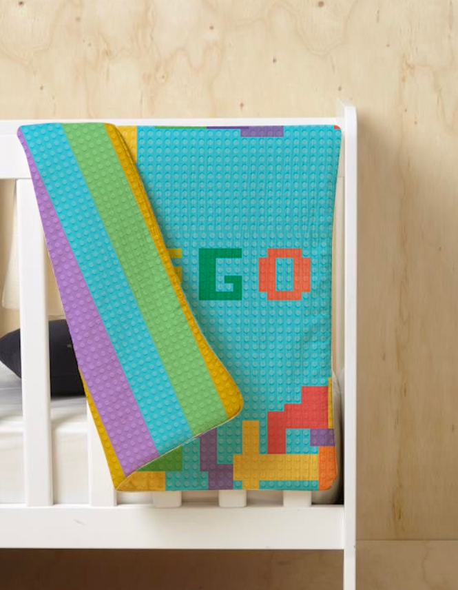Lego Reversible Kids Single Quilt