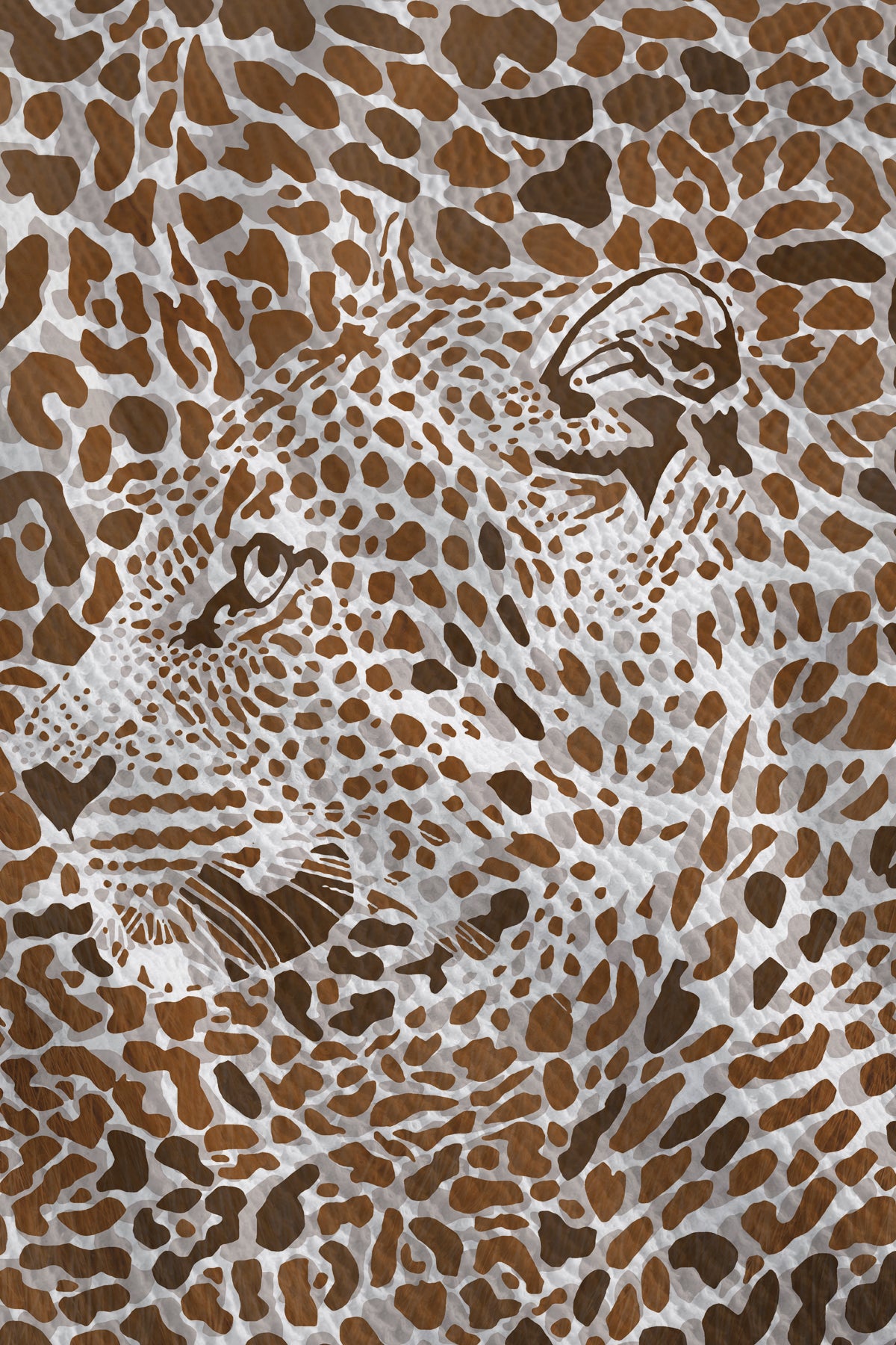 Bold Leopard Waffle Bath Towel – 100% Cotton
