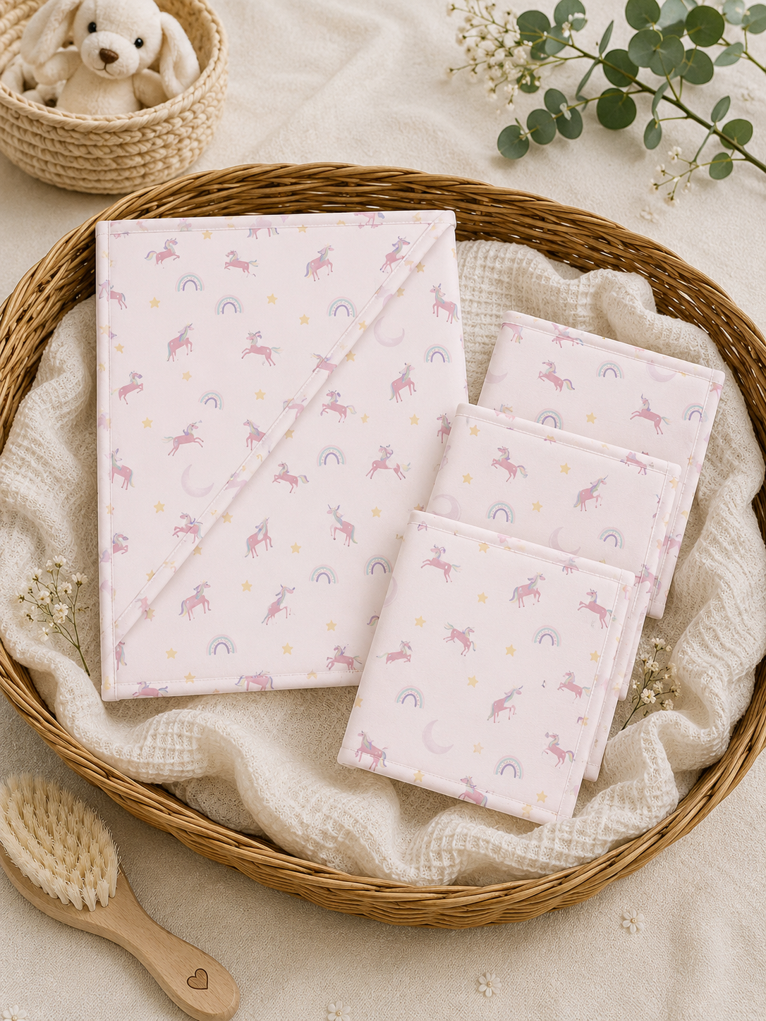 NEWBORN BATHING SET - MAGICAL UNICORN