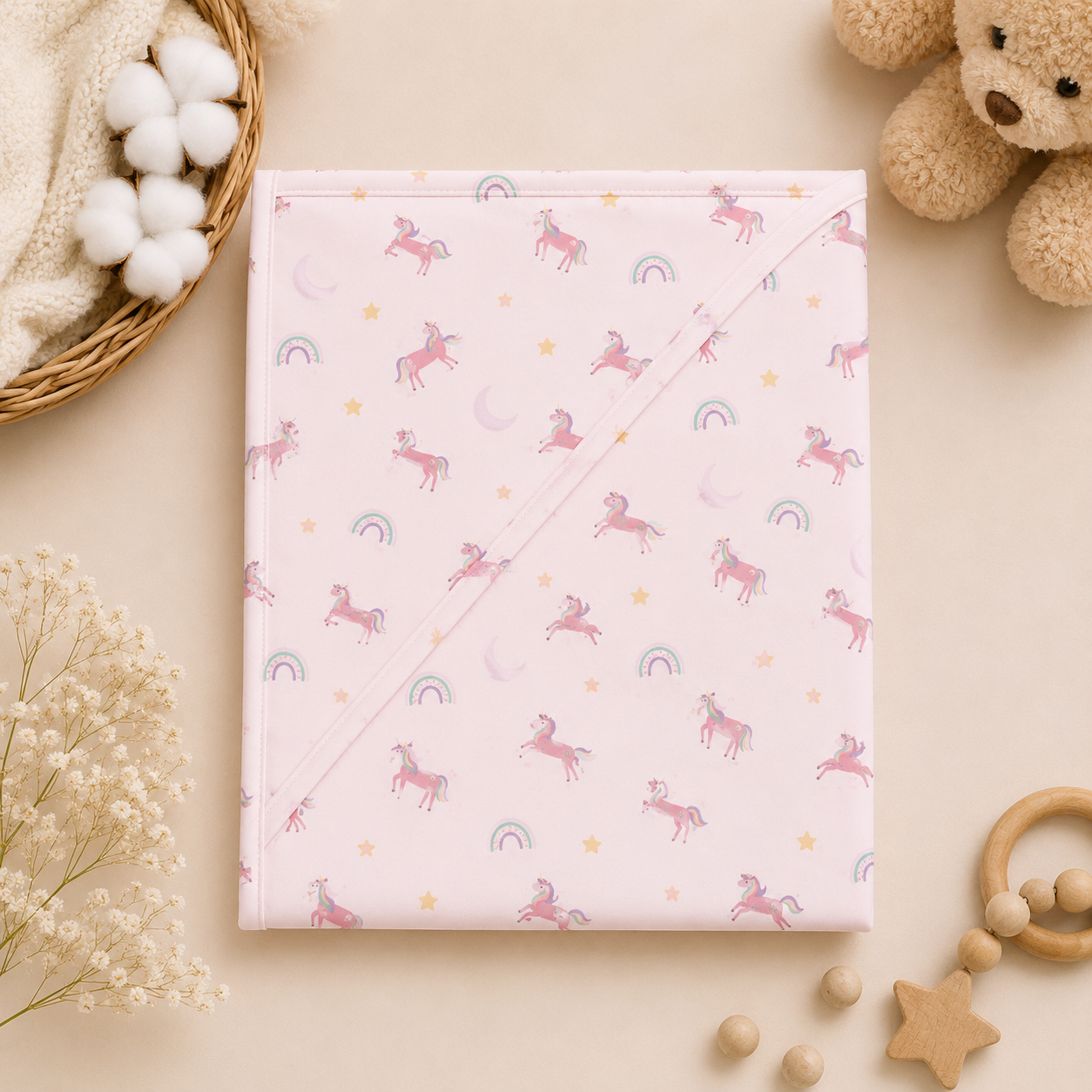NEWBORN BATHING SET - MAGICAL UNICORN