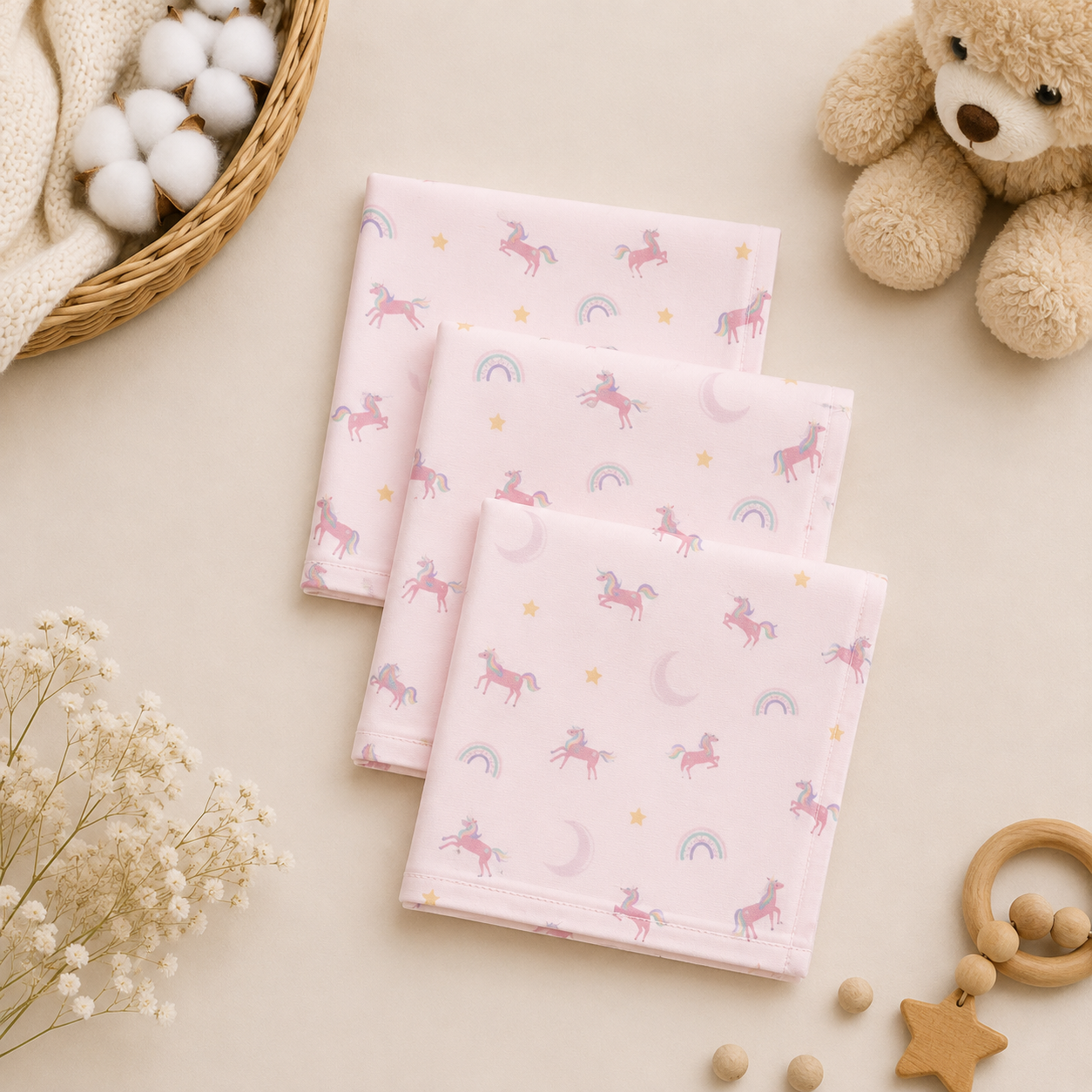 NEWBORN BATHING SET - MAGICAL UNICORN