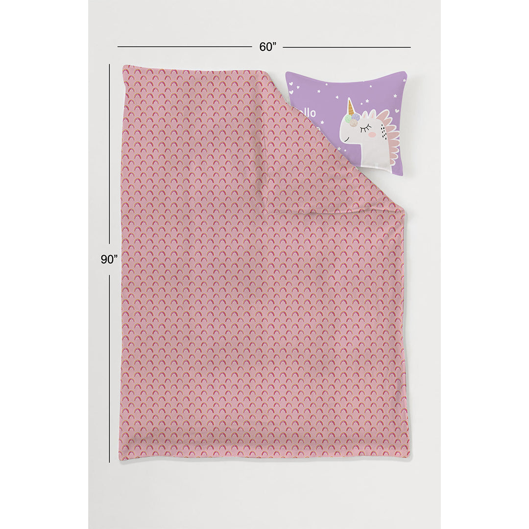 The Magical Unicorn 100% Cotton Single Bedsheet – 300 TC