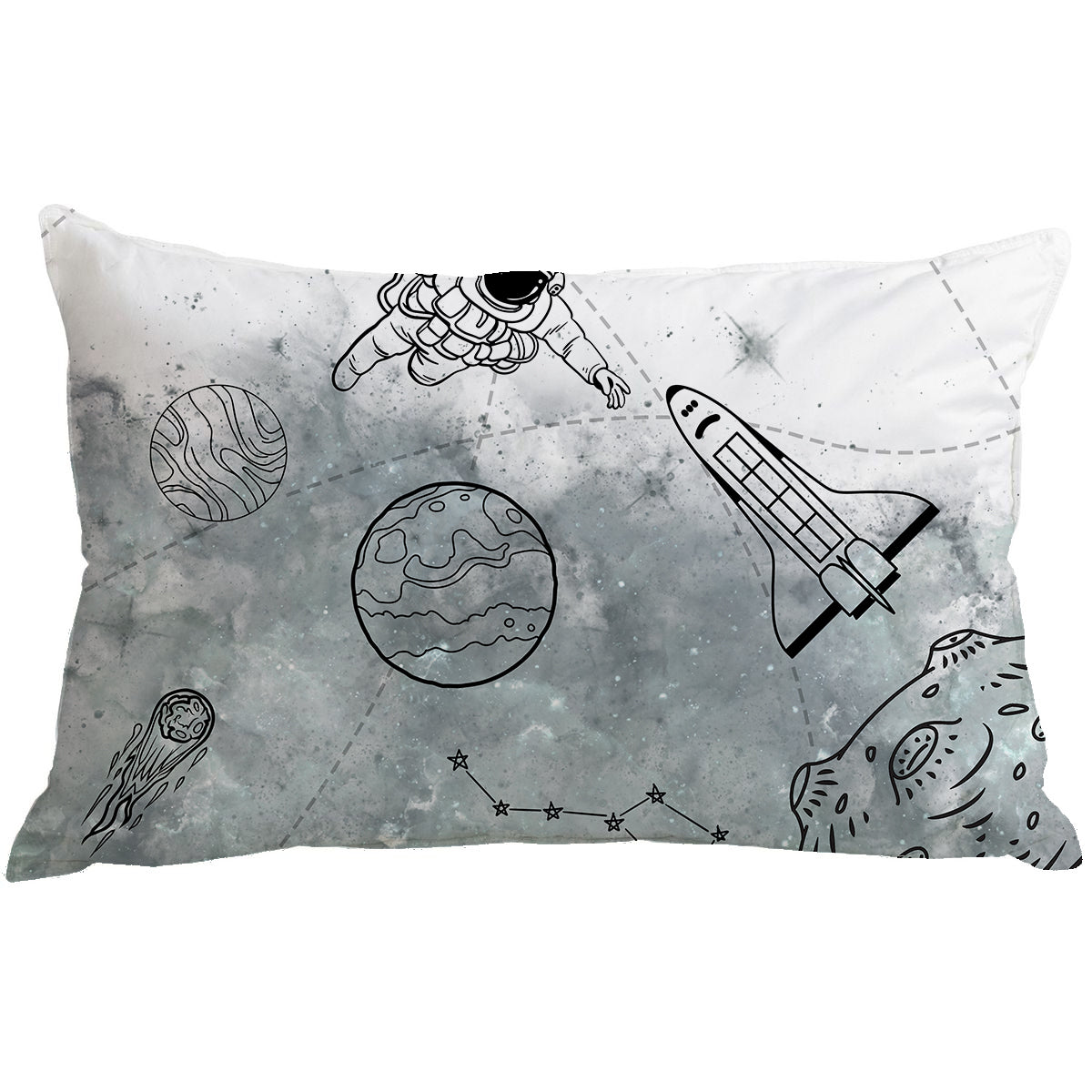 Astronaut 100% Cotton Double Bedsheet