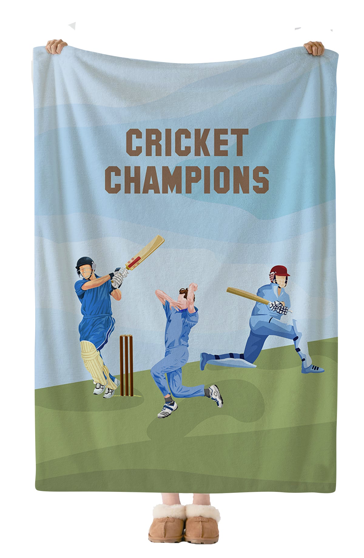 Cricket Champions Reversible Kids Single Quilt