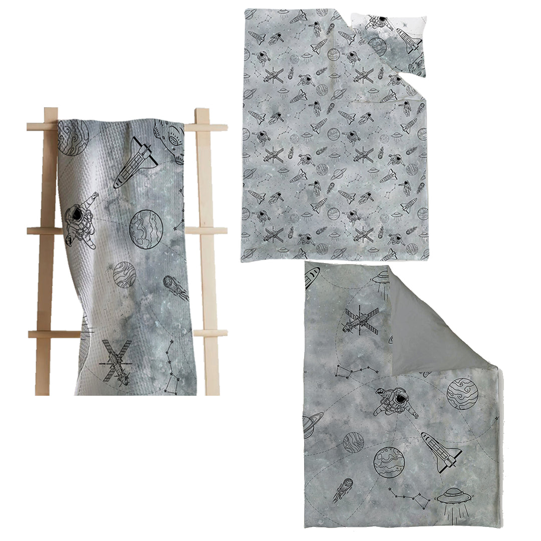 Astronaut Kids Bed and Bath Combo