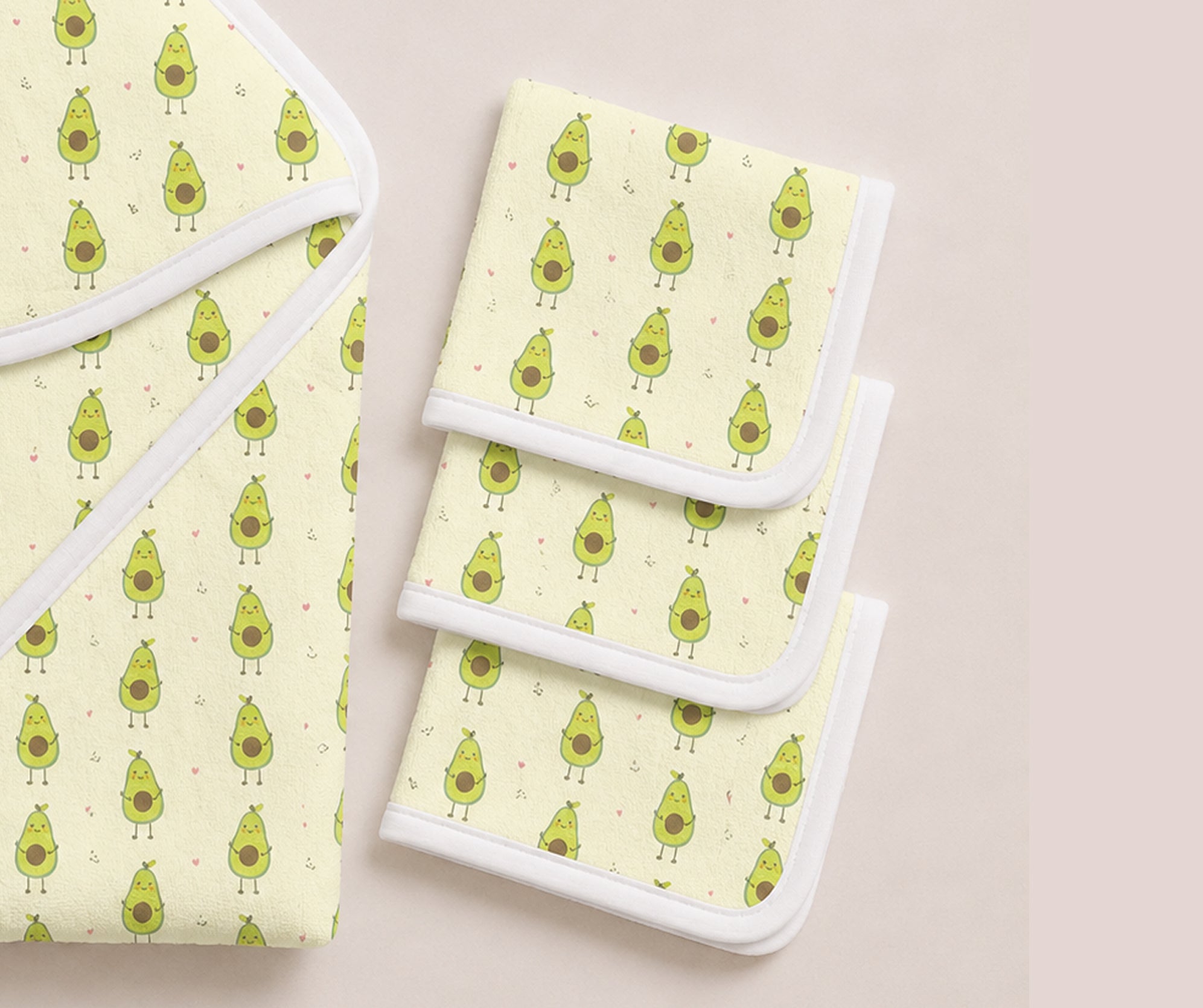 NEWBORN BATHING SET - SQUISHY AVOCADO