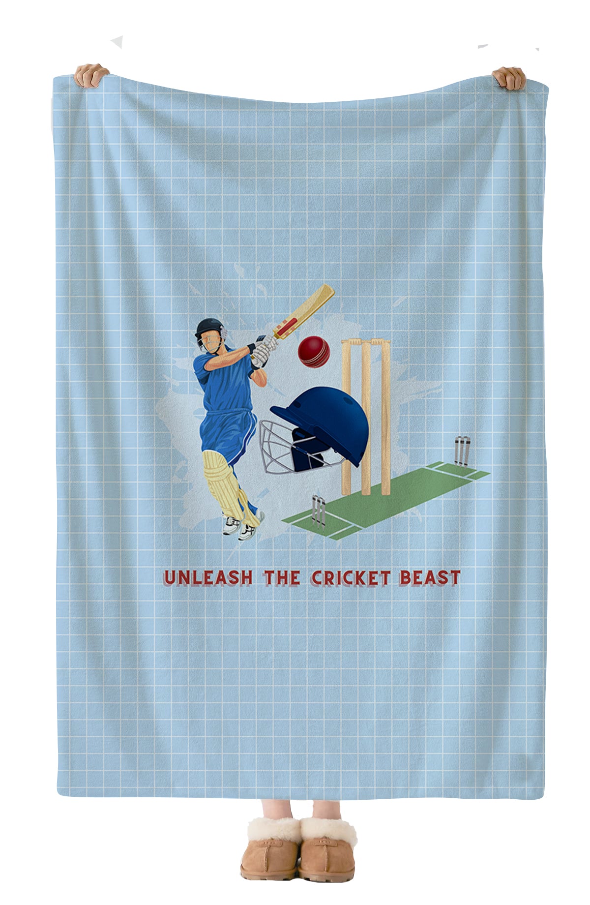 Cricket Champions Reversible Kids Single Quilt