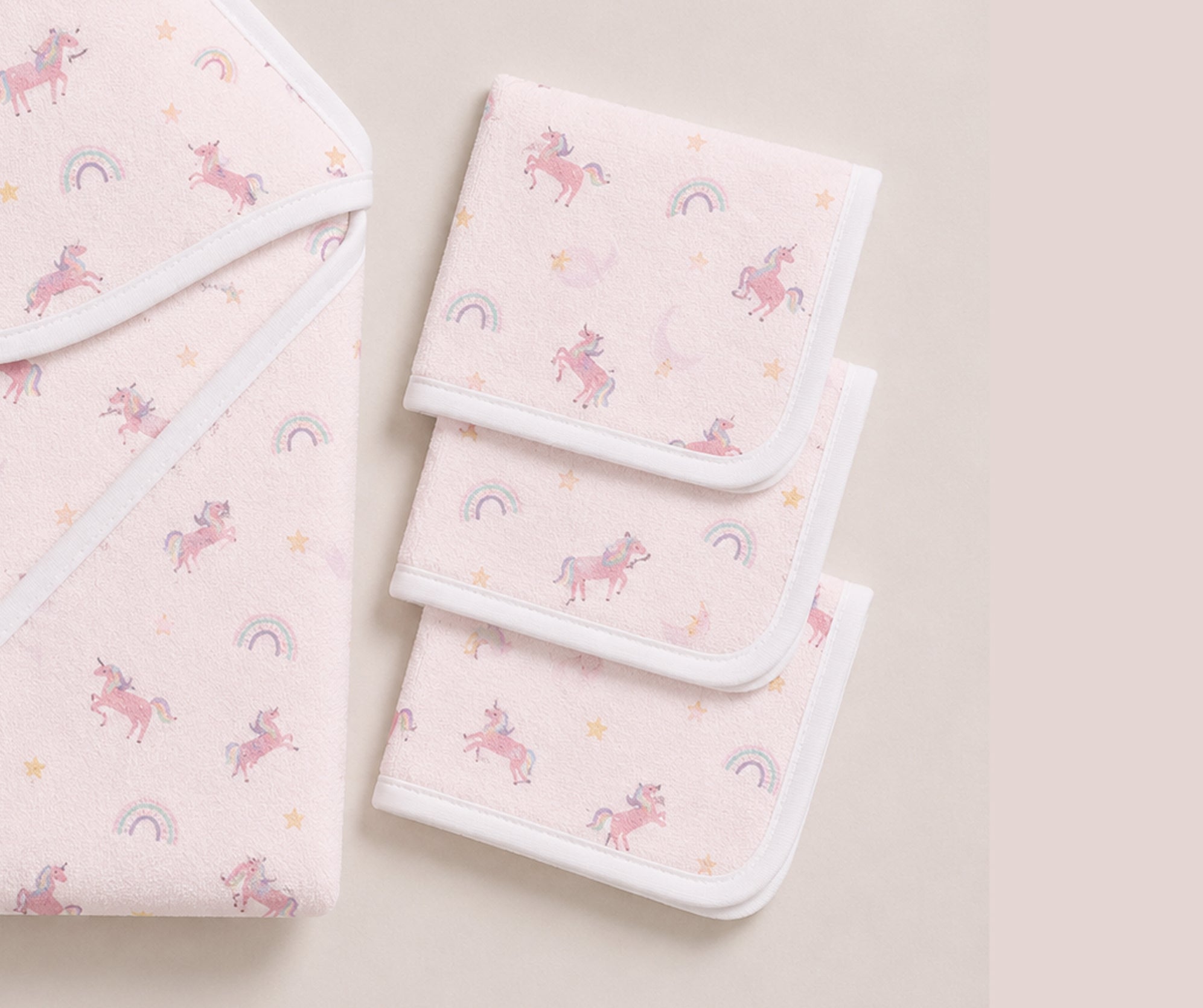 NEWBORN BATHING SET - MAGICAL UNICORN
