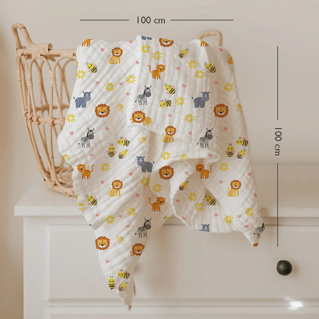 Jungle Muslin Swaddle Set – Set of 3