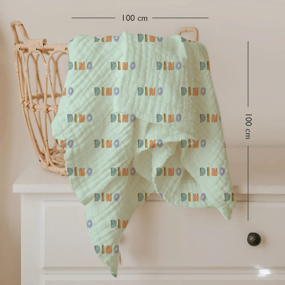 Dino Muslin Swaddle Set – Set of 3