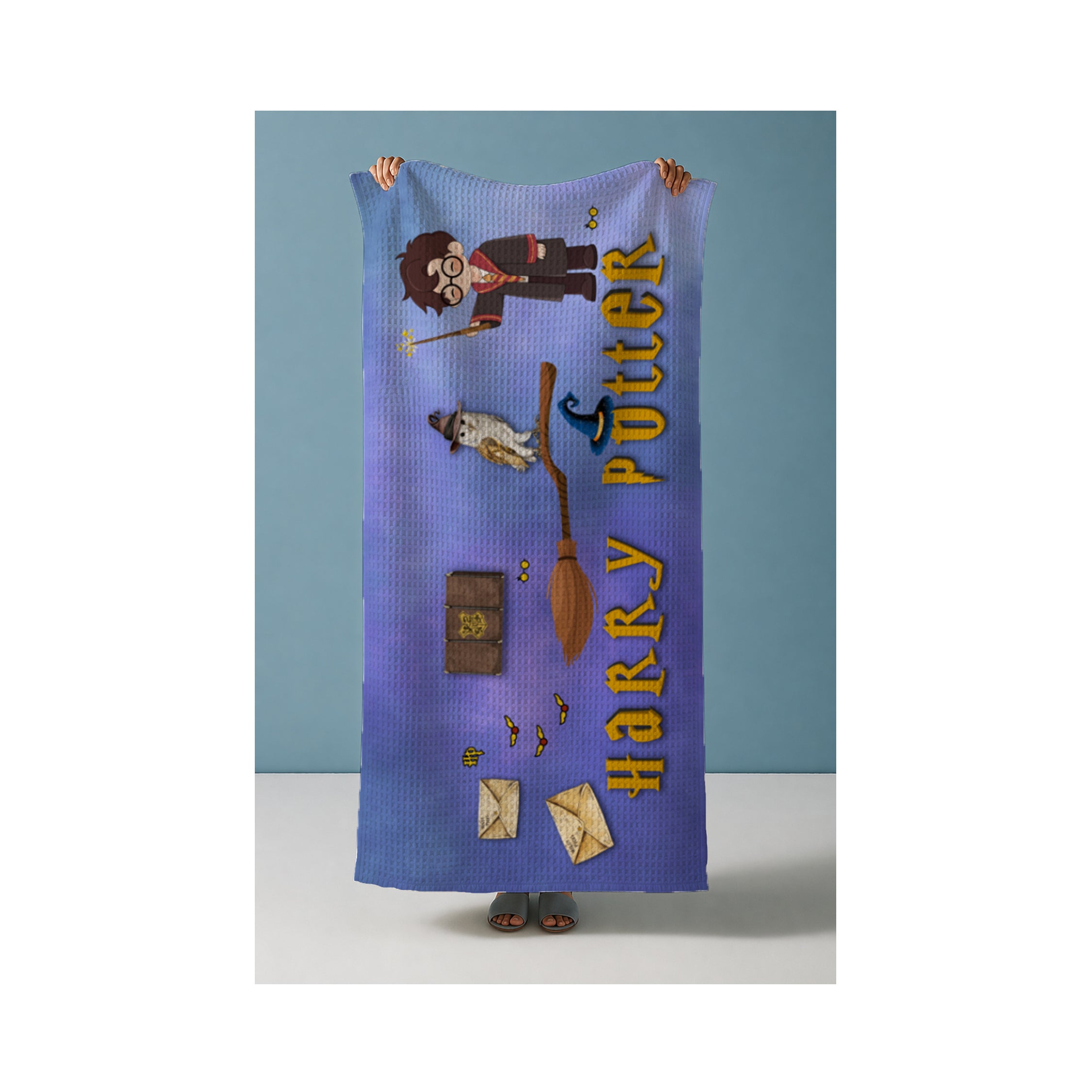 Harry Potter Waffle Bath Towel – 100% Cotton